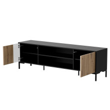 Cama RTV cabinet MERCI RTV cabinet 180 x 40 x 53.5 cm black / oak artisan