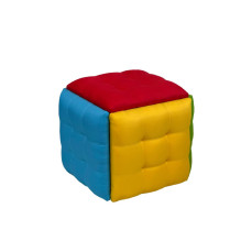 Puff-transformer 5in1 - 5 stools in 1 multicolour pouffe