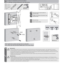 Maclean MC-501A Universal Wall TV Bracket 23-42&quot; uo to 30kg vesa 200x200 Black