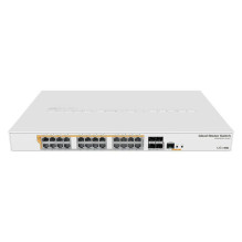 Jungiklis, MIKROTIK, L3 tipas, stovas, 24x10Base-T / 100Base-TX / 1000Base-T, 4xSFP+, 1xRJ45, CRS328-24P-4S+RM