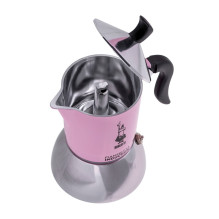 Bialetti 6586 Moka pot 0.15 L Black, Pink, Silver