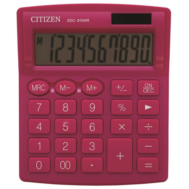 CITIZEN SDC-810NRPKE 10-DIGIT OFFICE CALCULATOR pink