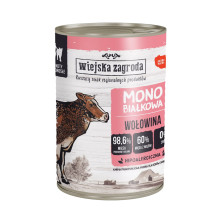 WIEJSKA ZAGRODA Mono-protein Beef - wet cat food - 400g