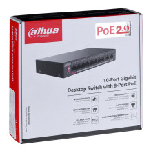 Dahua Technology PoE DH-PFS3010-8GT-96 Nevaldomas Gigabit Ethernet (10 / 100 / 1000) Maitinimas per Ethernet (PoE)