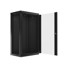 Lanberg WF01-6422-10B rack cabinet 22U Wall mounted rack Black