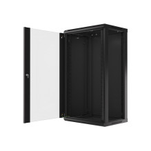 Lanberg WF01-6422-10B rack cabinet 22U Wall mounted rack Black