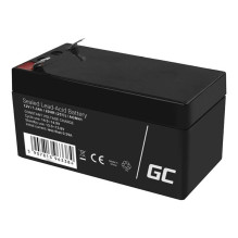 Maintenance-free AGM VRLA Green Cell AGM41 12V 1.3Ah Battery (for alarm system, cash register, toy)