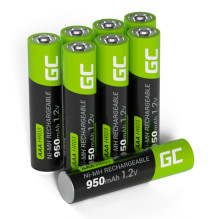 Green Cell 8x AAA HR03 950mAh Battery