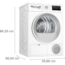 BOSCH WTH85077PL 4 serijos šilumos siurblio skalbyklės džiovintuvas 8 kg baltas