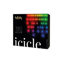 INTELLIGENT LED ICICLES TWINKLY 190 RGB 5X0.7M