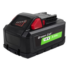 Green Cell Battery for Milwaukee M18 18V 8Ah Replacement Battery M18 HB8 4932471070