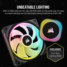 Corsair H100I Processor Liquid cooling kit 12 cm Black