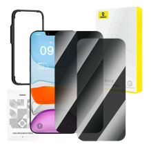 Baseus privacy tempered glass Superior for iP 11Pro / X / XS +2x cleaning kit i EasyStick