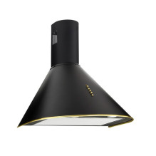 Chimney Hood Akpo WK-4 Dandys GOLD 60 cm 450 m3 / h, Black