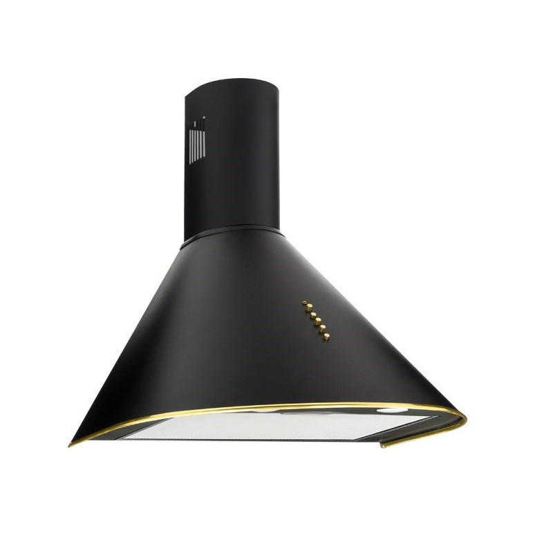 Chimney Hood Akpo WK-4 Dandys GOLD 60 cm 450 m3 / h, Black