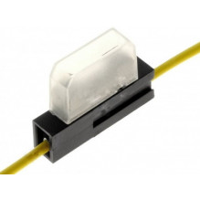 Ašmenų saugiklio laikiklis. 2,5 mm2 geltonas kabelis