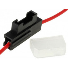 Blade fuse holder. 2.5mm2 red cable