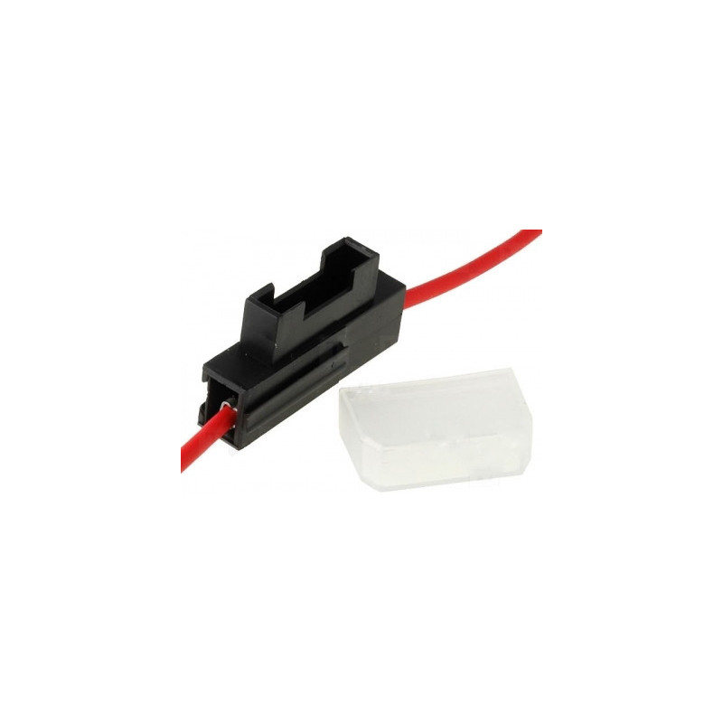 Blade fuse holder. 2.5mm2 red cable