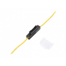 Ašmenų saugiklio laikiklis. 1,5 mm2 geltonas kabelis