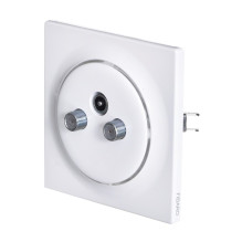 Fibaro Walli N socket-outlet R / TV+SAT White