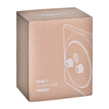 Fibaro Walli N socket-outlet R / TV+SAT White