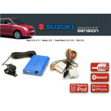 Cyfrowa zmieniarka dension bluetooth,usb,ipod,iphone,aux - suzuki swift, vitara, splash, sx4