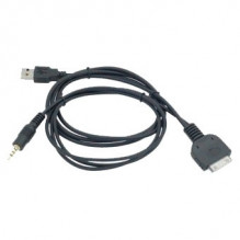 AV connector for iPod - USB + 3.5 mm jack 4-pole