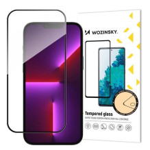 Screen protection glass &quot;Wozinsky 5D Full Glue&quot; Apple iPhone 16 Plus case-friendly black