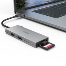 Hama 00200110 USB-C Hub, Multiport, 6 Ports, 2 x USB-A, USB-C, HDMI, SD, microSD