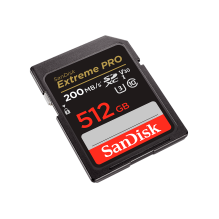 SanDisk Extreme PRO 512GB SDXC Memory Card + 2 years RescuePRO Deluxe up to 200MB/ s & 140MB/ s Read/ Write speeds, UHS-