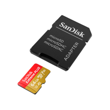 SanDisk Extreme PLUS microSDXC 64GB + SD Adapter + 2 years RescuePRO Deluxe up to 200MB/ s & 90MB/ s Read/ Write speeds 