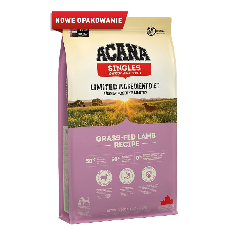 ACANA Singles Grass-Fed Lamb - dry dog food - 11,4kg