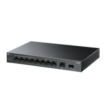 Jungiklis, TP-LINK, LS1210GP, 9x10Base-T / 100Base-TX / 1000Base-T, 1xSFP, PoE+ prievadai 8, LS1210GP