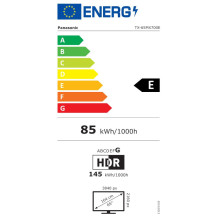 TV Set, PANASONIC, 65&quot;, 4K / Smart, 3840x2160, Wireless LAN, Bluetooth, Google TV, TX-65MX700E