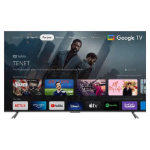 Televizorius, TCL, 50&quot;, 4K / Smart, QLED, belaidis LAN, Bluetooth, Google TV, juodas, 50C643