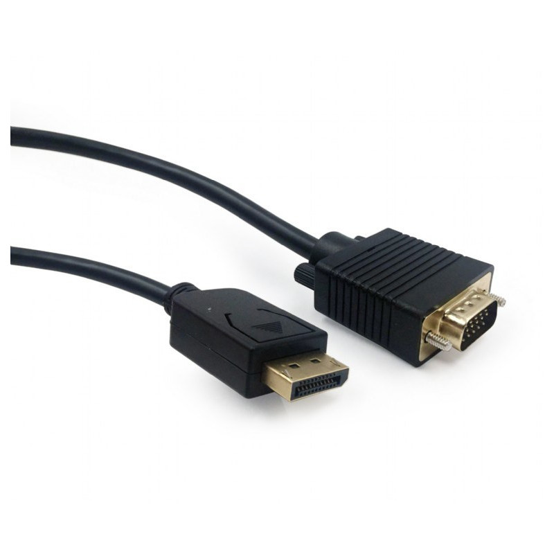 Gembird CCP-DPM-VGAM-6 video cable adapter 1.8 m VGA (D-Sub) DisplayPort Black