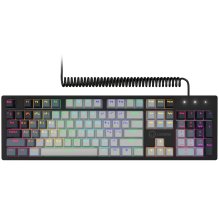 LORGAR Azar 514, Wired mechanical gaming keyboard, RGB backlight, 1680000 colour variations, 18 modes, keys number: 104,