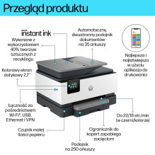 HP OfficeJet Pro 9120e All-in-One spausdintuvas terminis rašalinis spausdintuvas A4 4800 x 1200 DPI 22 ppm Wi-Fi