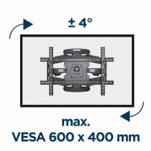 Gembird WM-75ST-01 TV mount 190.5 cm (75&quot;) Black