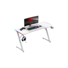 Huzaro Hero 3.3 White RGB - žaidimų stalas