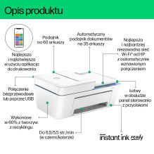 „HP DeskJet 4222e All-in-One“ spausdintuvas terminis rašalinis spausdintuvas A4 4800 x 1200 DPI 8,5 ppm Wi-Fi