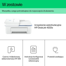 HP DeskJet 4222e All-in-One Printer Thermal inkjet A4 4800 x 1200 DPI 8.5 ppm Wi-Fi