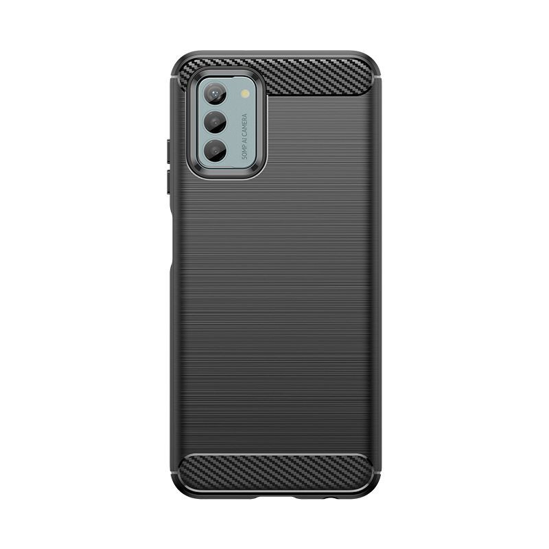 Hurtel Carbon Case silikoninis dėklas, skirtas Nokia G22 / Nokia G42 - juodas