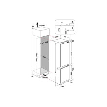 Whirlpool ART 6711 SF2 Built-in 273 L E White