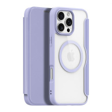 Dux Ducis Dux Ducis Skin X Pro iPhone 16 Pro Case with MagSafe and Flip Cover - Purple