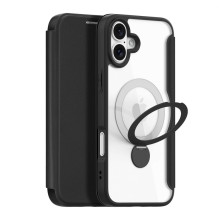 Dux Ducis Dux Ducis Skin X Pro iPhone 16 Case with MagSafe, Flip and Stand - Black