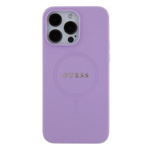 Guess Guess Saffiano MagSafe iPhone 16 Pro Max Case - Purple