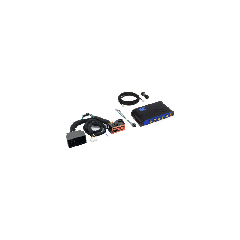 Adapter, amplifier integration interface for Chrysler, Dodge, Jeep and Ram
