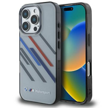 BMW BMW Motosport IML Random Stripes iPhone 16 Pro Case - Gray