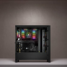 Corsair iCUE 4000X RGB Midi bokštas juodas